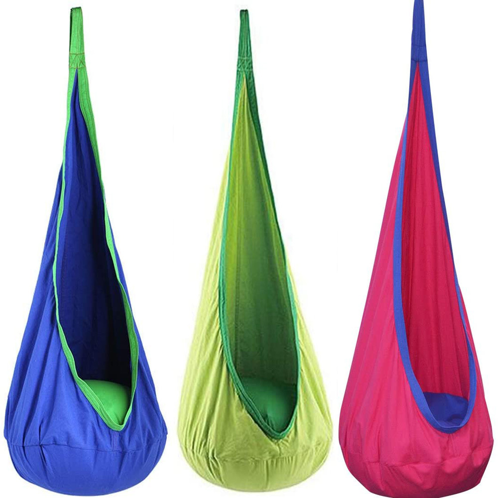 Kids Outdoor Hammock - 새로운 어린이 교수형 의자 휴대용 낙하산