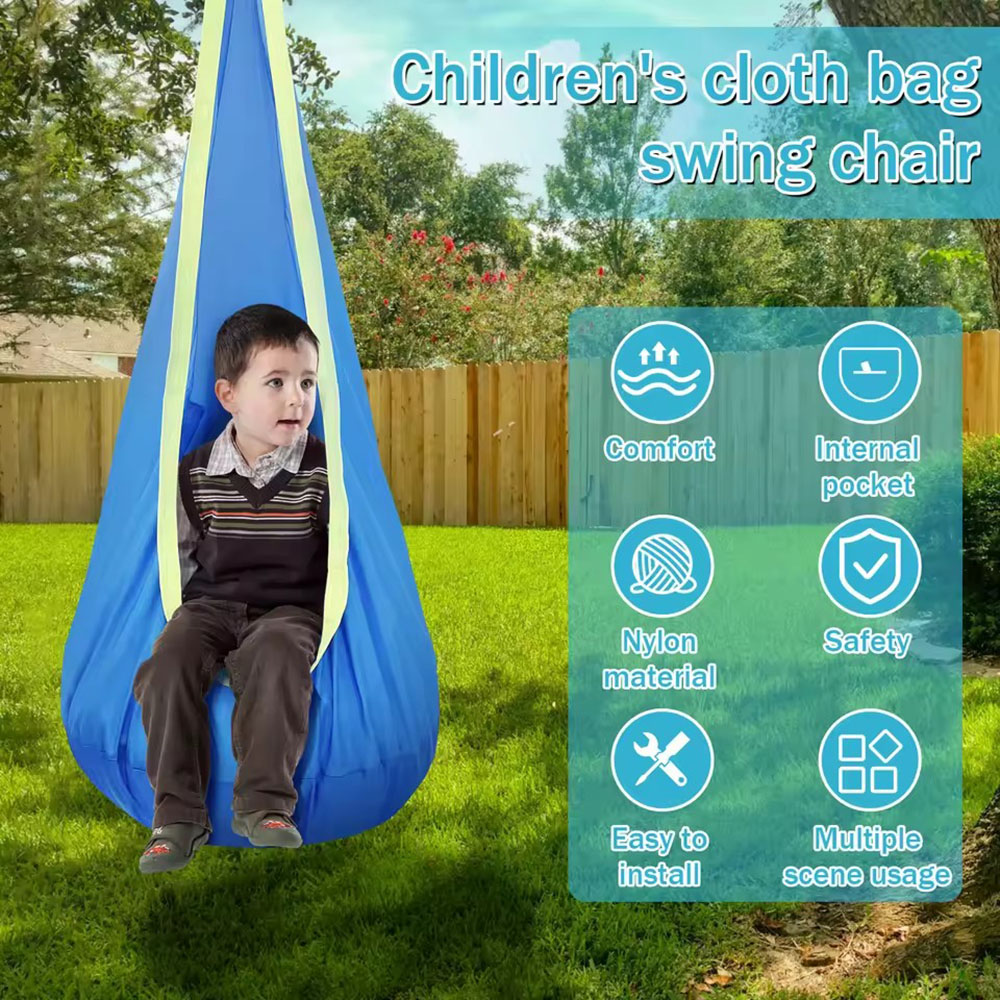 Kids Outdoor Swing - 어린이용 포드 스윙 시트, 나일론 매달린