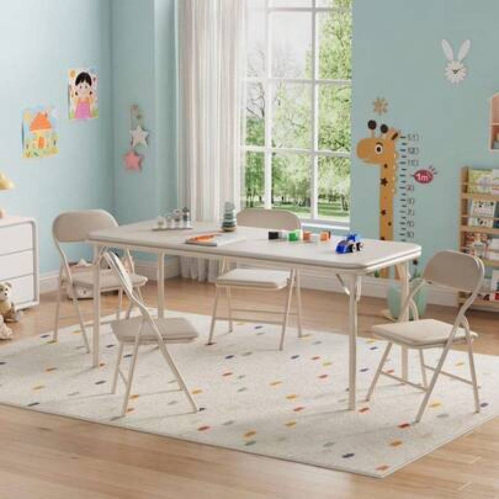 Kids Outdoor Folding Table - 어린이 활동 테이블 세트, 두꺼운 PU