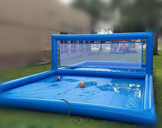 Kids Outdoor Volleyball Net - 휴대용 풍선 배구장 (어린이 및 성인용)