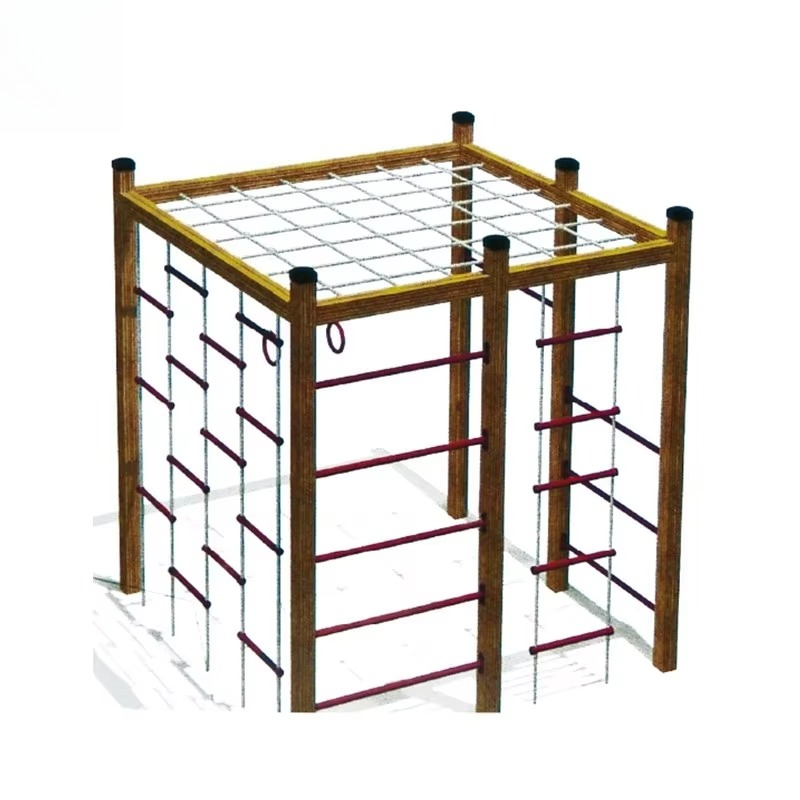 Kids Outdoor Wooden Climbing Frame - 나무 등반 프레임, 실내외 놀이터 활동