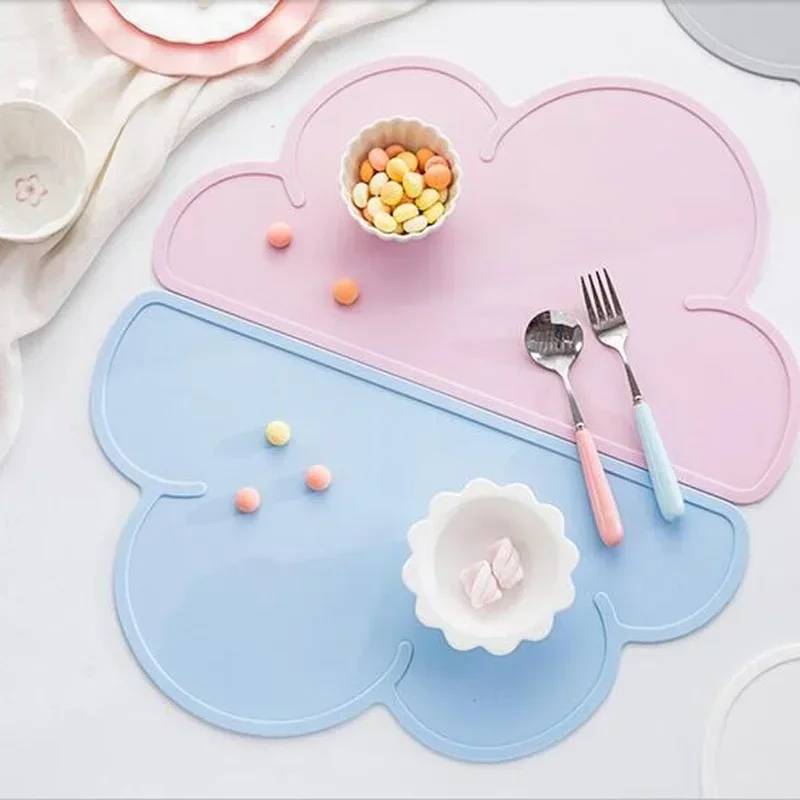 Kids Outdoor Dining Table - 구름 모양 플레이스매트 어린이용 접시 매트
