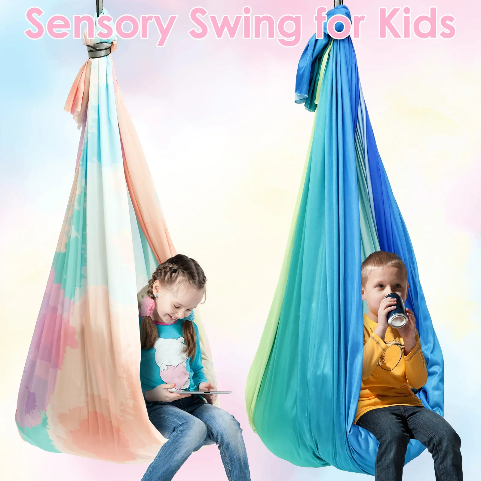 Kids Outdoor Hammock - 감각적 편안함을 주는 어린이용 센서리 스윙,