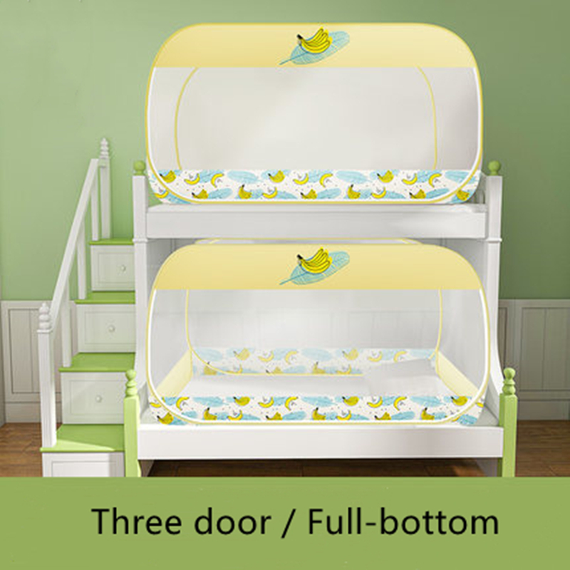 Kids Outdoor Yurt - 만화 패턴 침대 모기장 0.9m/1.0m/1.2m/1.35m/1.5m 접이식