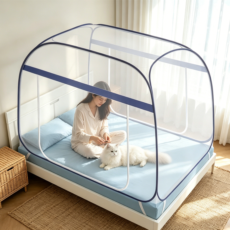 Kids Outdoor Yurt - 180cm 팝업 접이식 모기장 텐트 설치