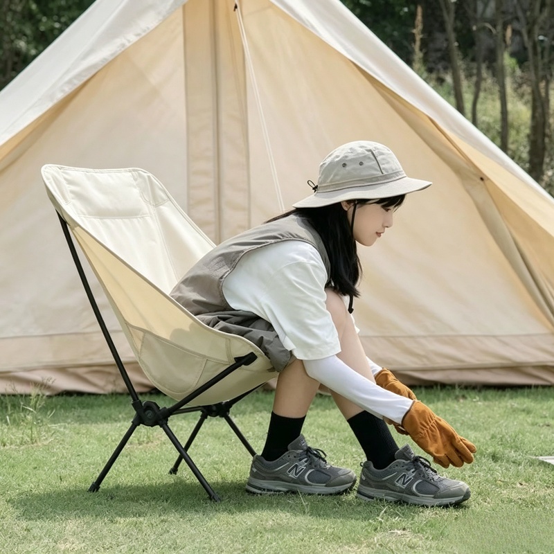 Kids Outdoor Furniture - 휴대용 경량 접이식 캠핑 의자, 수납