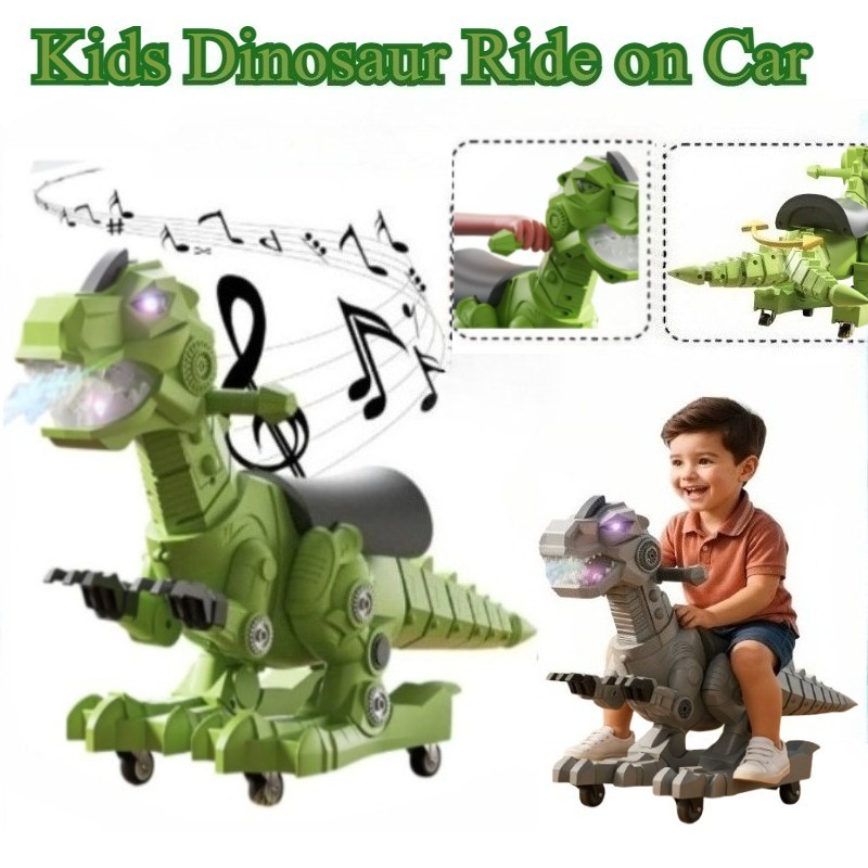 Kids Outdoor Car - 공룡 타기 장난감 유아용 자동차 음악,