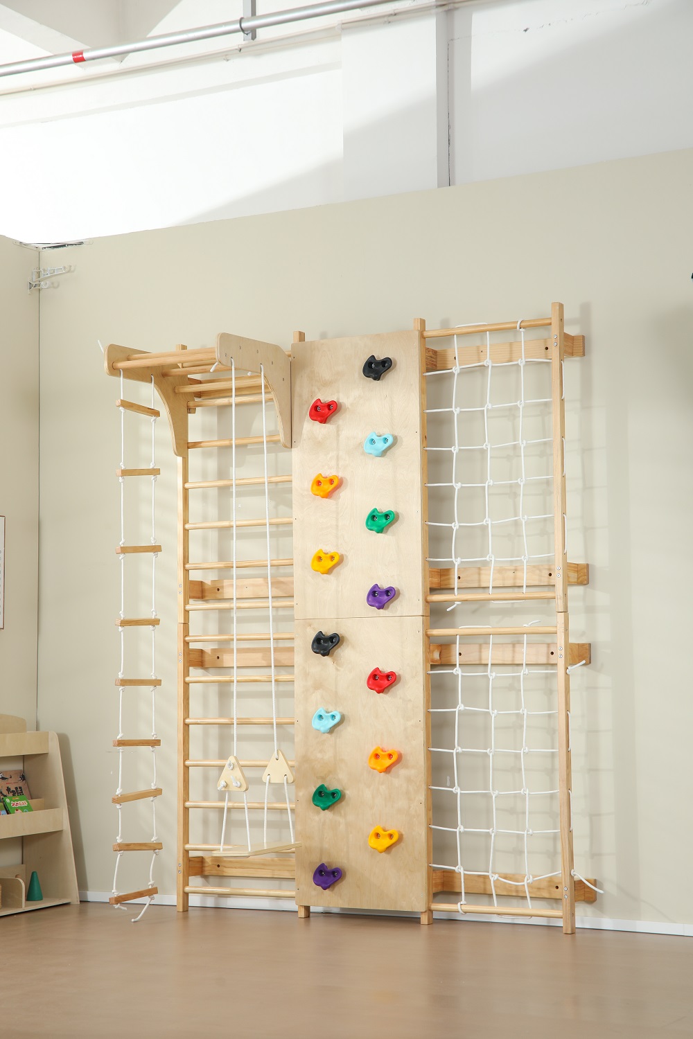 Kids Outdoor Wooden Climbing Frame - 재고 있음 실내 몽키 바 어린이용