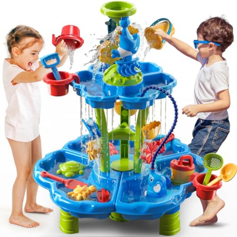 Kids Outdoor Sensory Table - 3~8세 어린이용 야외 감각놀이 물놀이 테이블,