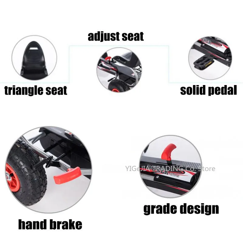 4륜 어린이용 고카트, 고무 바퀴가 달린 페달식 고카트 - Go Kart Pedal Kids 리뷰 및 가격