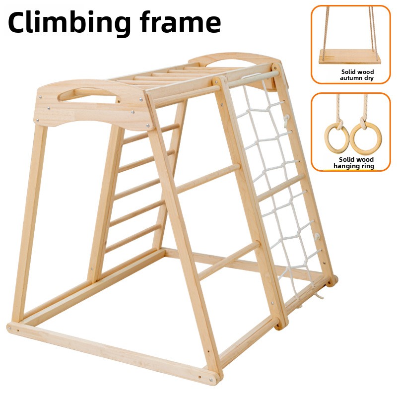 정글짐 어린이 야외 실내 원목 미끄럼틀 아기 그네 링  - Kids Outdoor Wooden Climbing Frame 리뷰 및 가격