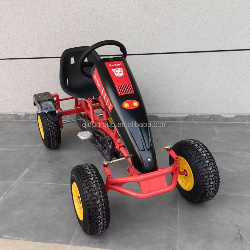 QIQU 독점형 금형강철 프레임 1인용 카트, 가족 놀 - Go Kart Pedal Kids 리뷰 및 가격