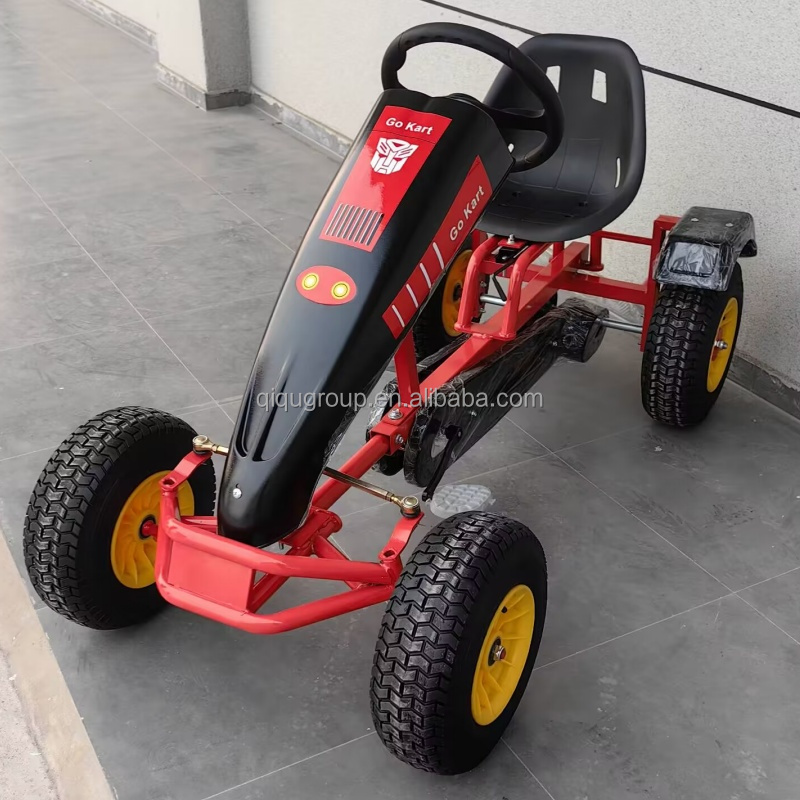 QIQU 독점형 금형강철 프레임 1인용 카트, 가족 놀 - Go Kart Pedal Kids 리뷰 및 가격