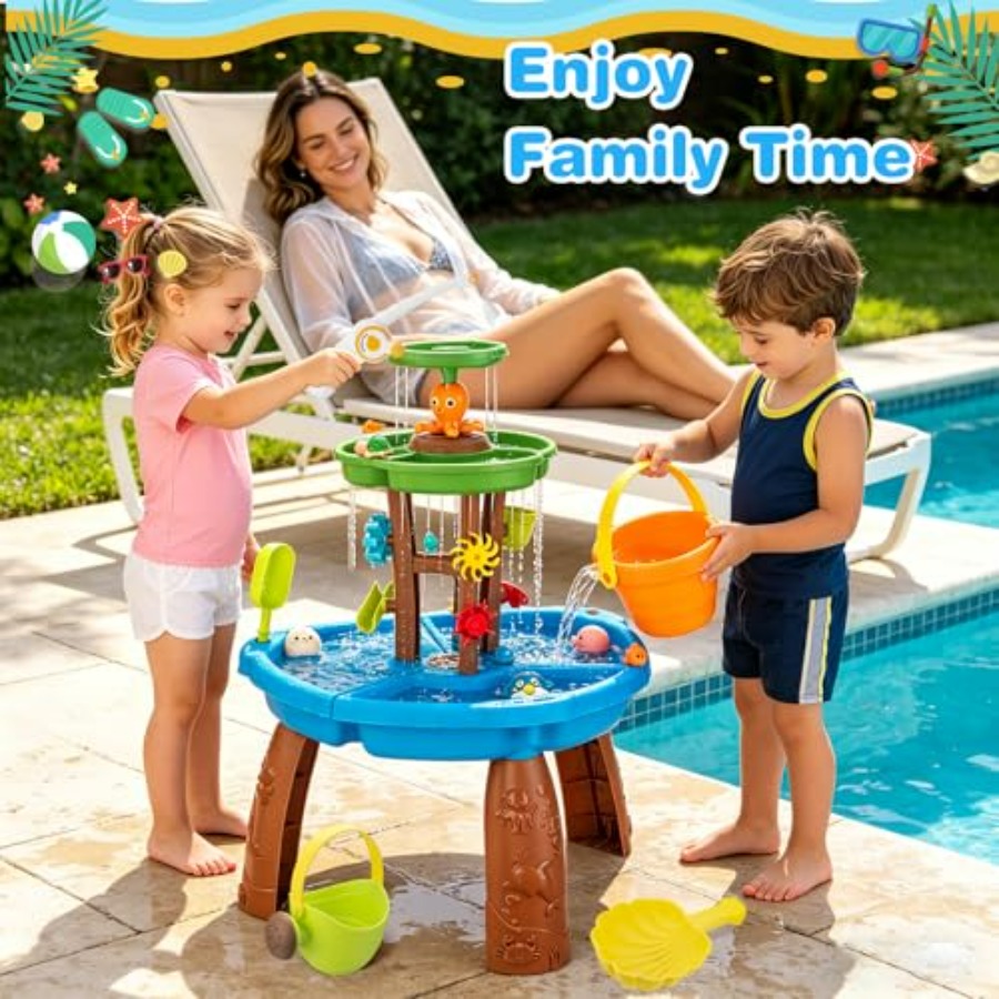 3~8세 어린이용 야외 물놀이 테이블 장난감, 플라스틱 - Kids Outdoor Sensory Table 리뷰 및 가격