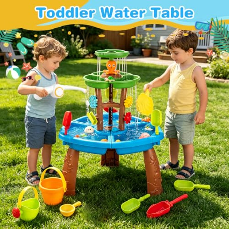 3~8세 어린이용 야외 물놀이 테이블 장난감, 플라스틱 - Kids Outdoor Sensory Table 리뷰 및 가격