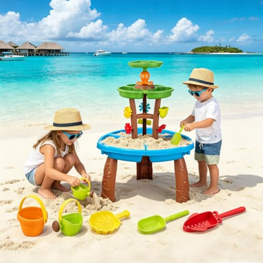 3~8세 어린이용 야외 물놀이 테이블 장난감, 플라스틱 - Kids Outdoor Sensory Table 리뷰 및 가격