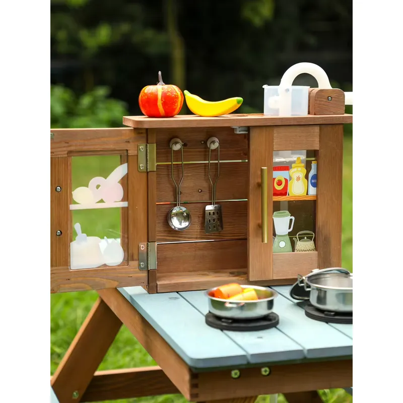 코미키 나무 야외 게임 테이블 플레이 푸드 풀 물 펌프 - Kids Outdoor Folding Table 리뷰 및 가격
