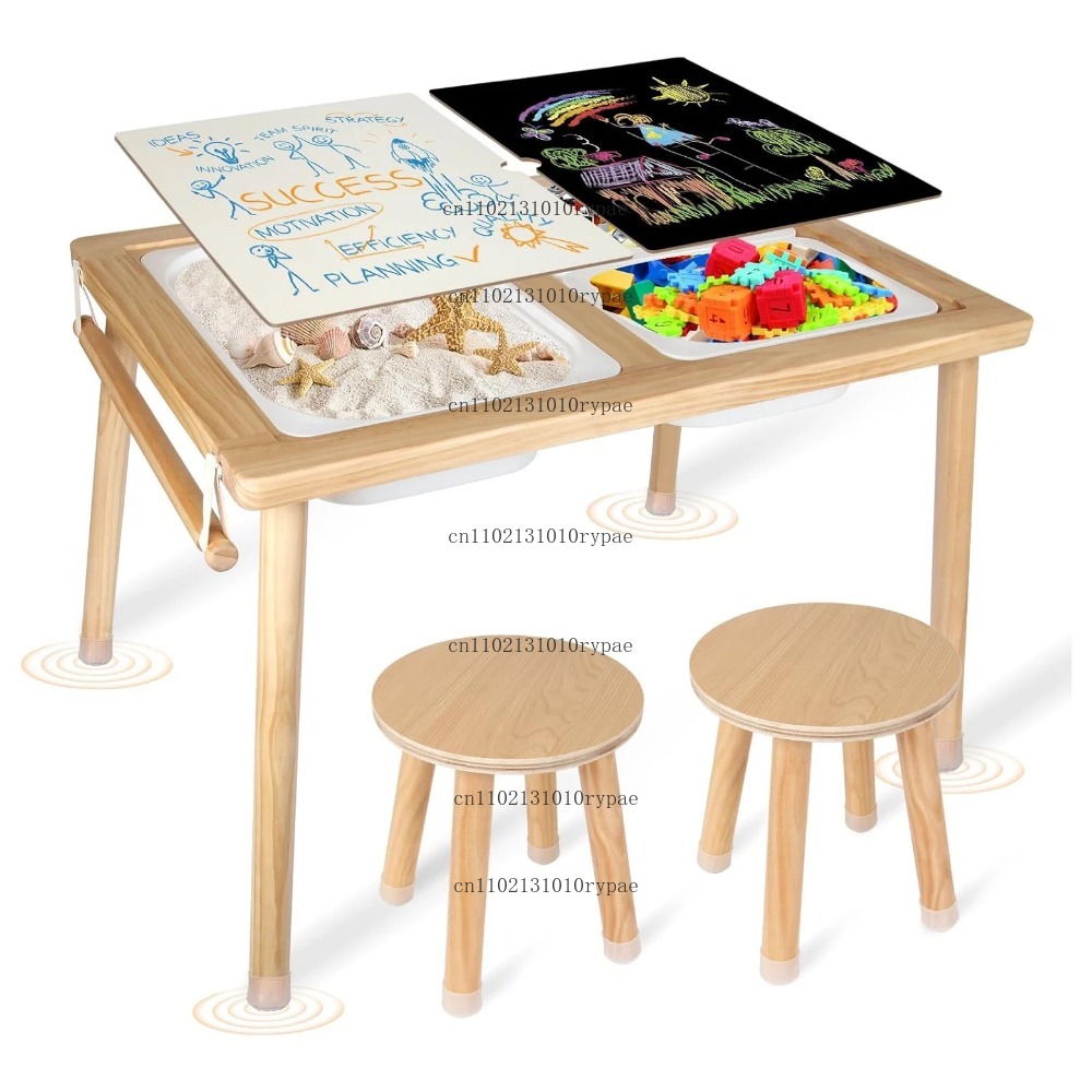 안전 기능이 있는 어린이 감각놀이 테이블 양면 보드 유 - Kids Outdoor Sensory Table 리뷰 및 가격