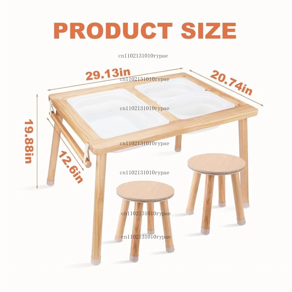 안전 기능이 있는 어린이 감각놀이 테이블 양면 보드 유 - Kids Outdoor Sensory Table 리뷰 및 가격