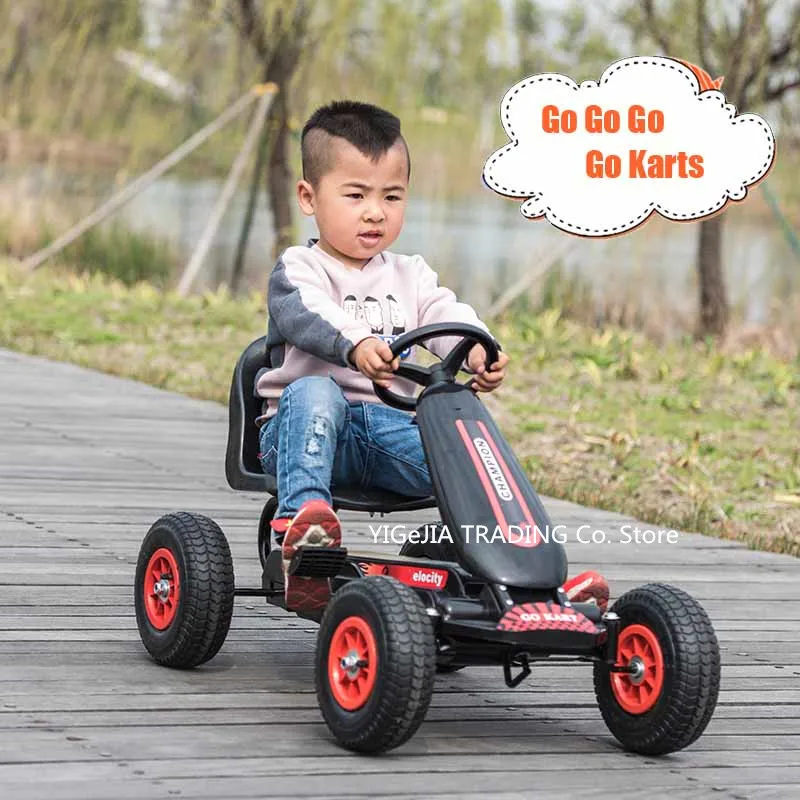 어린이용 페달 고카트, 풍선 고무 바퀴, 4륜 어린이  - Go Kart Pedal Kids 리뷰 및 가격