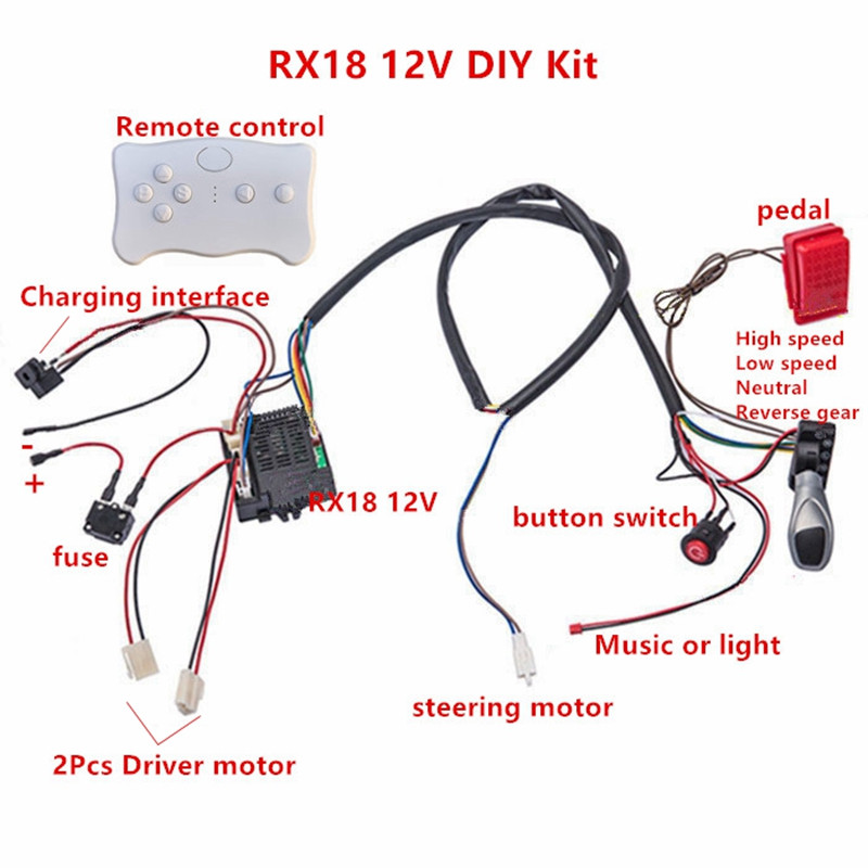 어린이 전기 자동차 DIY 개조 와이어 및 스위치 키트 - Kids Outdoor Car 리뷰 및 가격