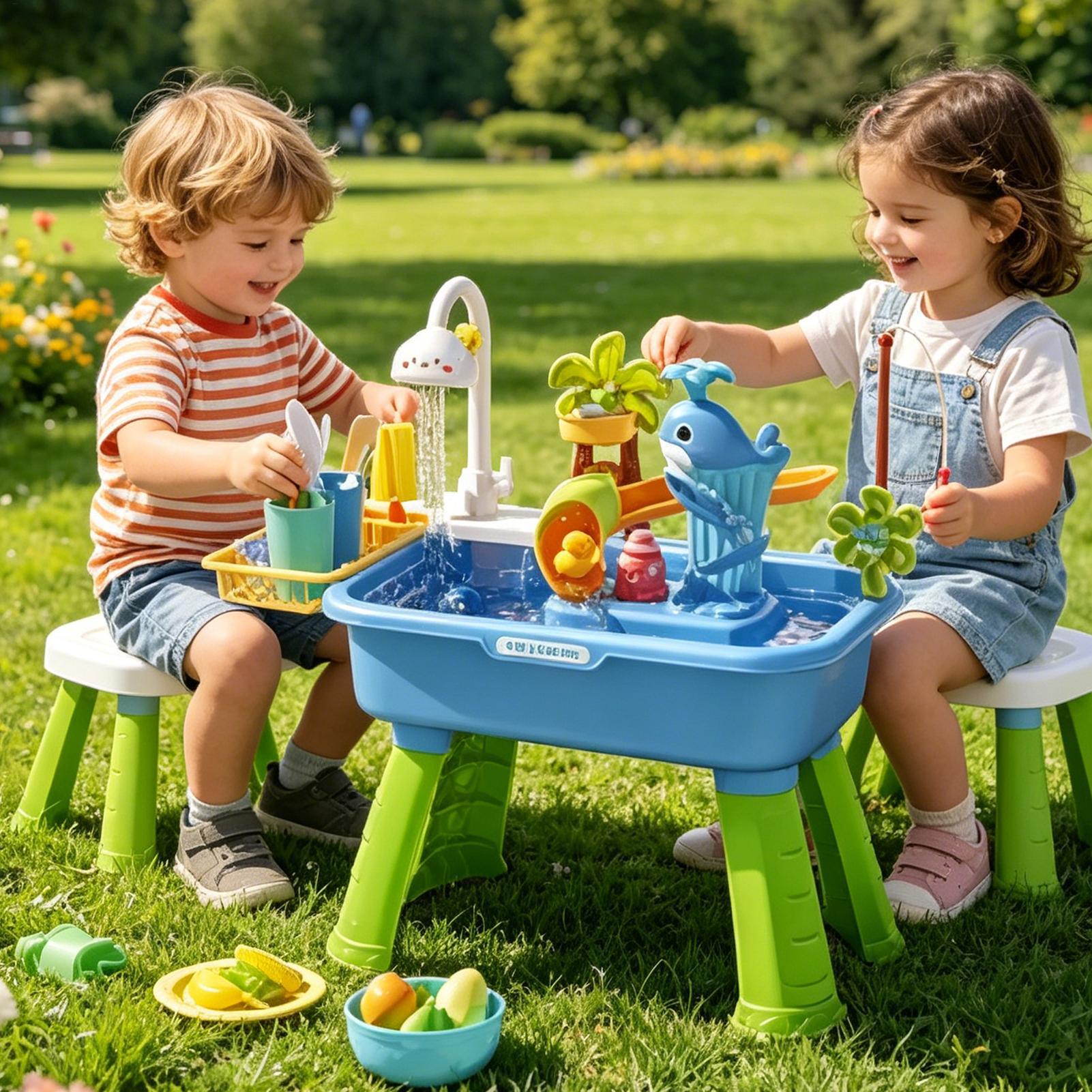 야외 물놀이 테이블 (남아 여아 감각 활동 장난감) 여 - Kids Outdoor Sensory Table 리뷰 및 가격