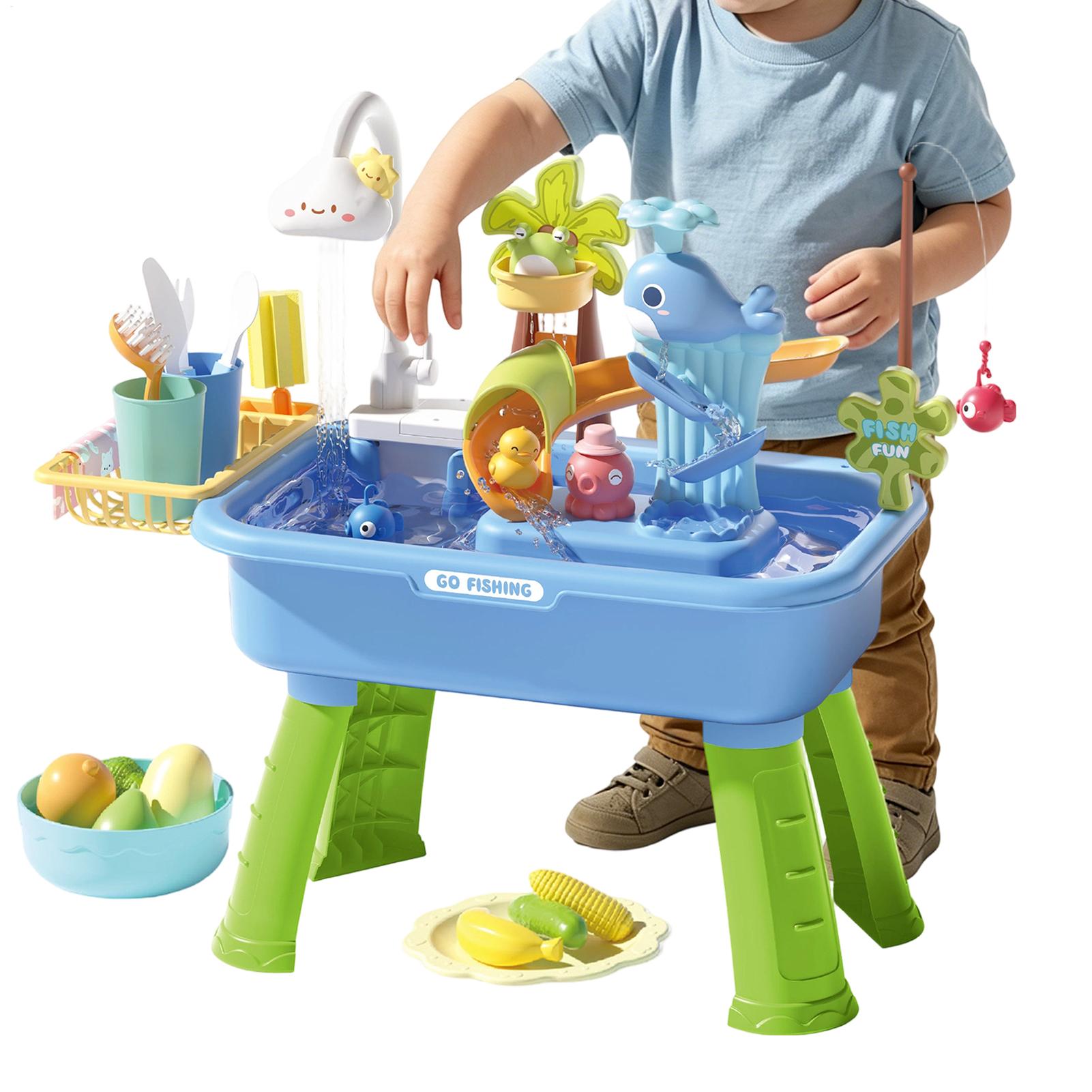 43개 전기식 어린이 물놀이 테이블, 흐르는 물 구름  - Kids Outdoor Sensory Table 리뷰 및 가격