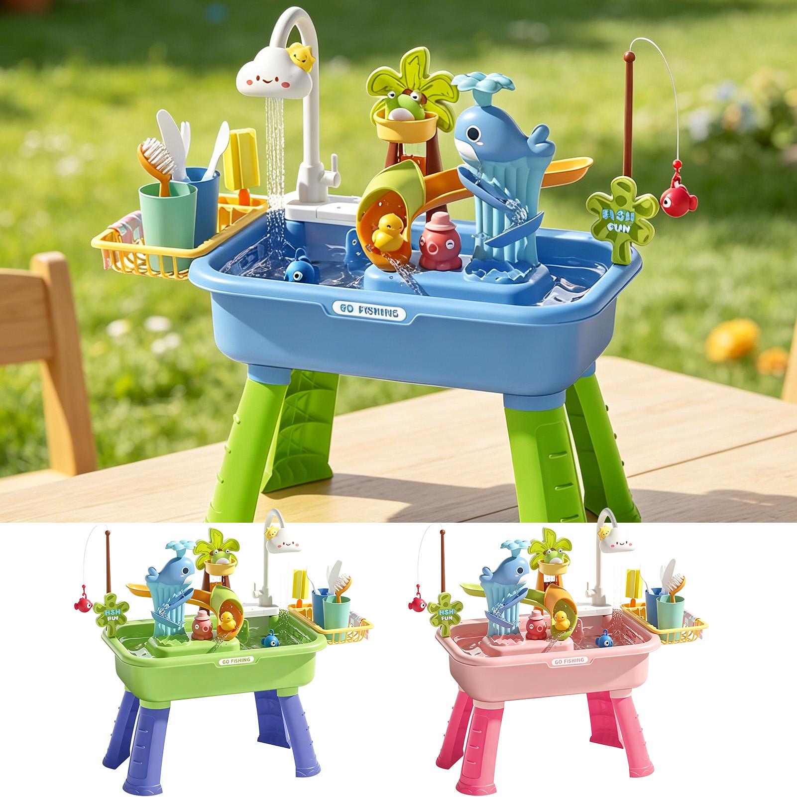 펌프가 있는 어린이 물놀이 테이블, 유아용 감각 놀이  - Kids Outdoor Sensory Table 리뷰 및 가격