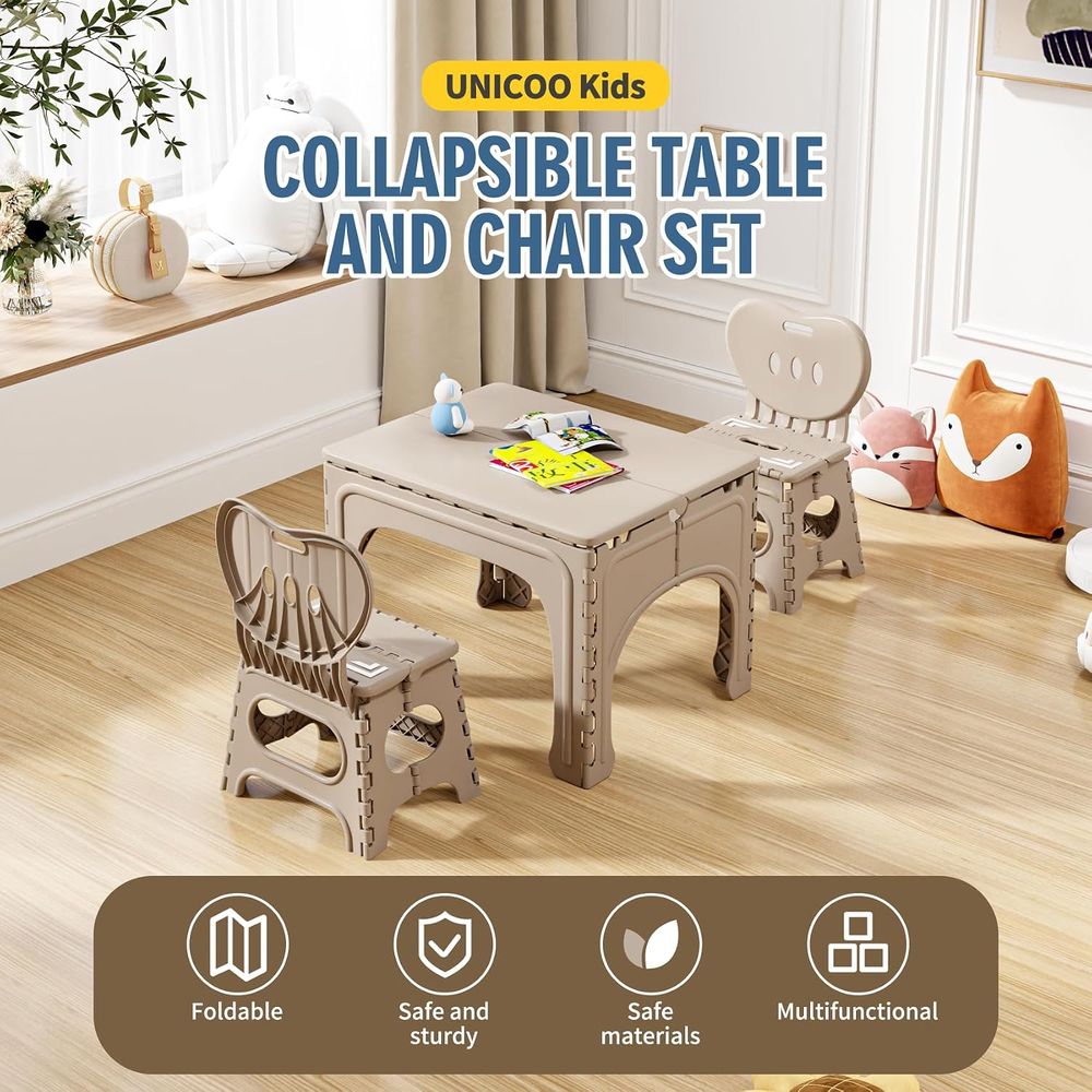 어린이용 접이식 테이블 및 의자 세트, 접이식 활동 테 - Kids Outdoor Folding Table 리뷰 및 가격