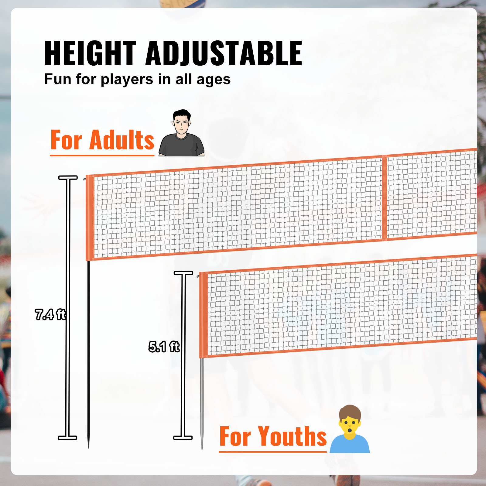 SucceBuy 4방향 배구 네트 14 x 14피트 높 - Kids Outdoor Volleyball Net 리뷰 및 가격