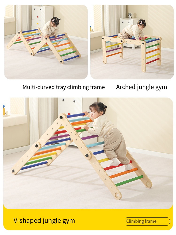 정글짐 어린이 야외 삼각형 나무 실내 클라이밍 프레임  - Kids Outdoor Wooden Climbing Frame 리뷰 및 가격