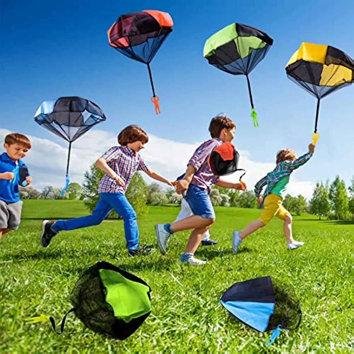 아이들을위한 낙하산 장난감 엉키지 않는 야외 비행 낙하 - Kids Unique Outdoor Toys 리뷰 및 가격