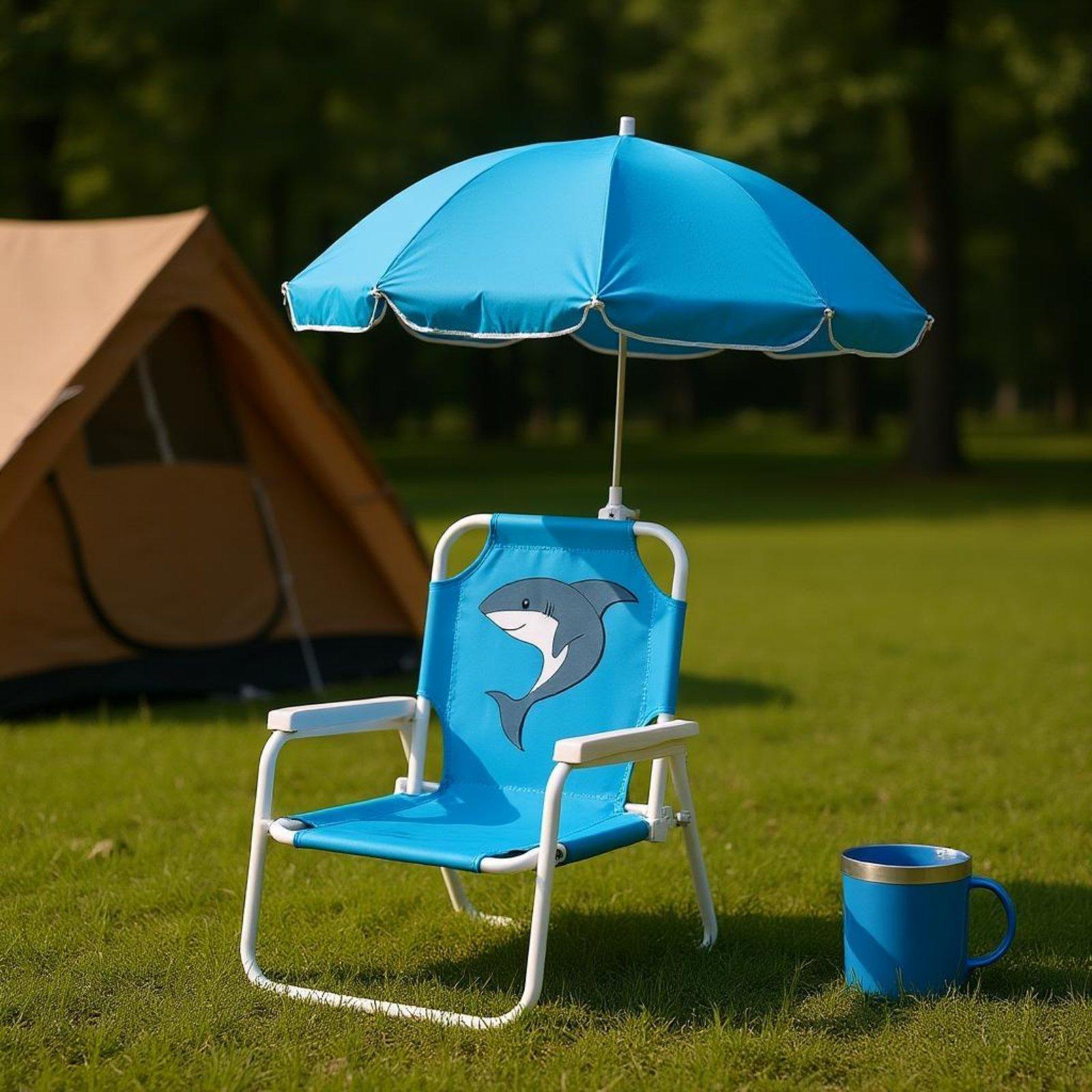 어린이용 접이식 파라솔 비치 의자, 캐노피가 있는 유아 - Kids Outdoor Furniture 리뷰 및 가격