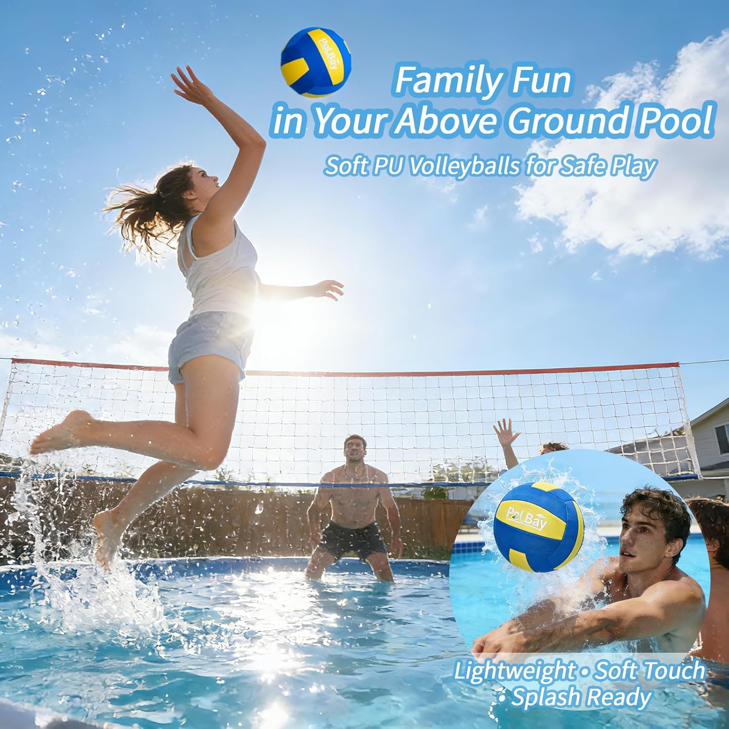 조절 가능한 수영장 배구 네트 세트 (지상 수영장용), - Kids Outdoor Volleyball Net 리뷰 및 가격