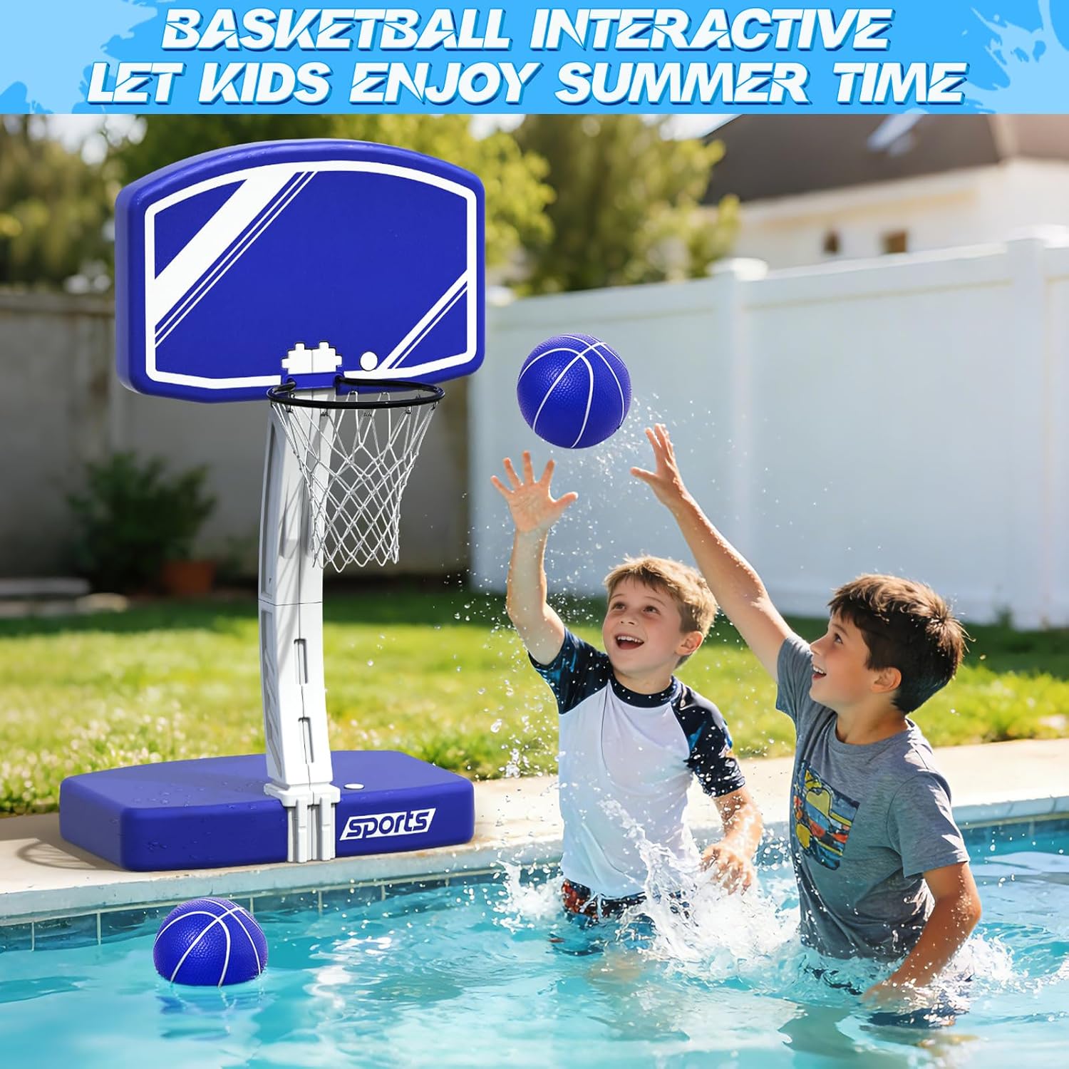 2-in-1 수영장 농구대 및 배구 네트 세트 - 무게 - Kids Outdoor Volleyball Net 리뷰 및 가격
