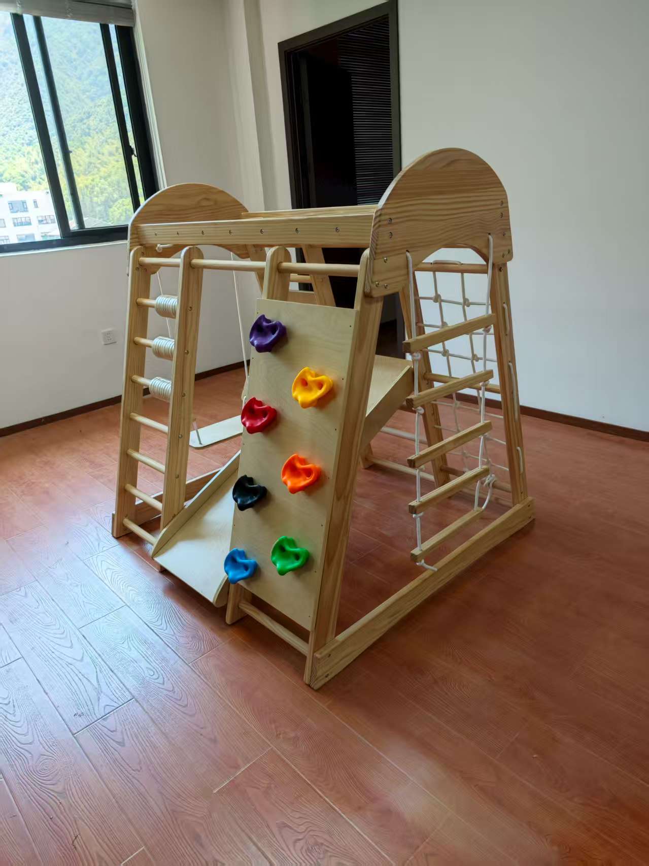 나무 어린이용 클라이밍 프레임 사다리 장난감, 실내 클 - Kids Outdoor Wooden Climbing Frame 리뷰 및 가격