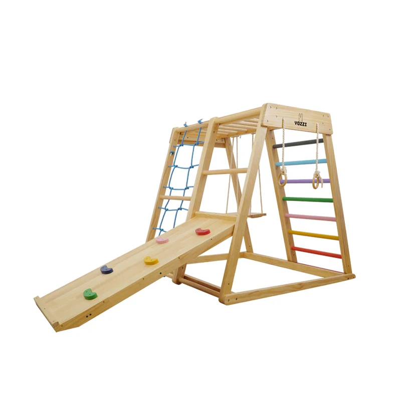 어린이 실내 놀이터 활동 놀이기구 운동 피트니스 홈 슬 - Kids Outdoor Wooden Climbing Frame 리뷰 및 가격