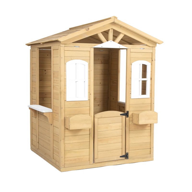 모던 클래식 원목 어린이 야외 놀이집 (작동하는 문,  - Kids Outdoor Furniture 리뷰 및 가격