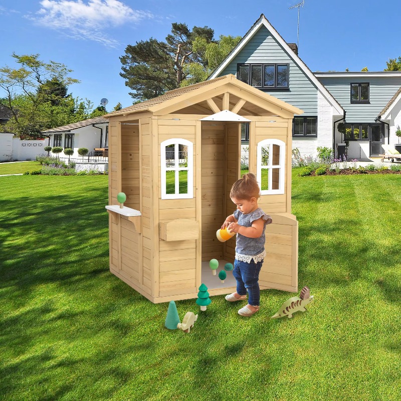 모던 클래식 원목 어린이 야외 놀이집 (작동하는 문,  - Kids Outdoor Furniture 리뷰 및 가격