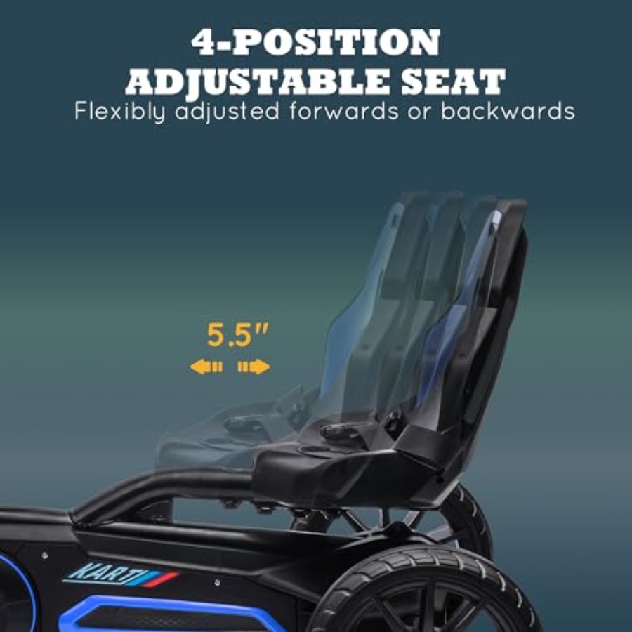 어린이용 페달 고카트, 조절 가능한 시트가 있는 야외용 - Go Kart Pedal Kids 리뷰 및 가격