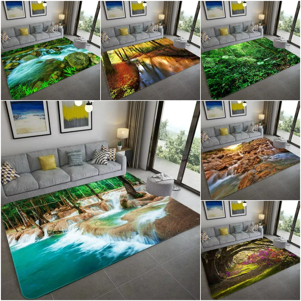 자연에서 영감을 받은 3D 풍경 카펫, 거실, 침실,  - Kids Outdoor Gift Ideas 리뷰 및 가격