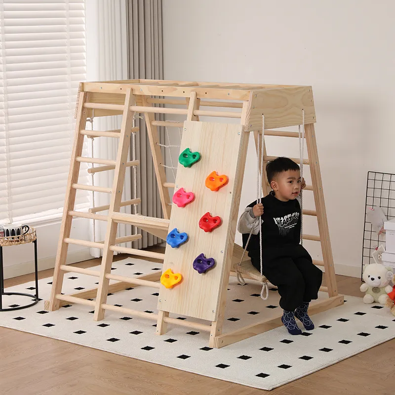 JMZ 나무 정글짐 슬라이드 클라이밍 프레임 어린이용  - Kids Outdoor Wooden Climbing Frame 리뷰 및 가격