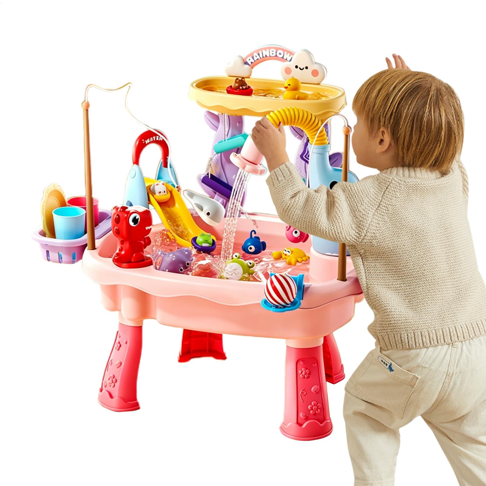 어린이용 물놀이 테이블, 펌프가 있는 야외 여름 감각놀 - Kids Outdoor Sensory Table 리뷰 및 가격