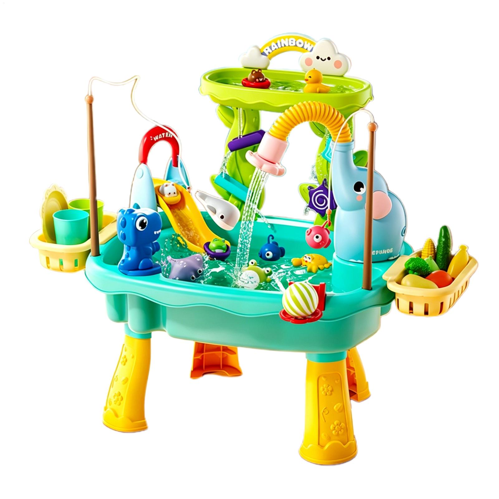 어린이용 물놀이 테이블, 펌프가 있는 야외 여름 감각놀 - Kids Outdoor Sensory Table 리뷰 및 가격
