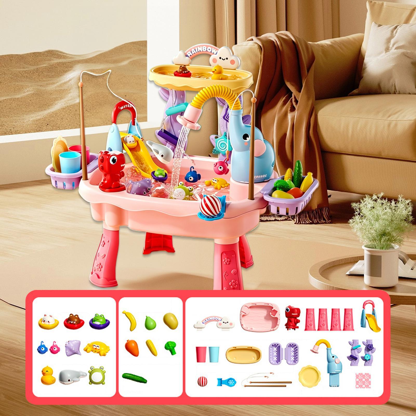 어린이 유아용 물놀이 테이블 주방 놀이 싱크대 장난감  - Kids Outdoor Sensory Table 리뷰 및 가격