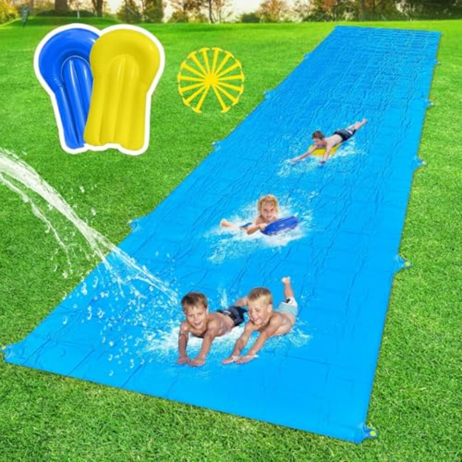 어린이와 어른을 위한 뒷마당 여름 야외 물 미끄럼틀,  - Kids Outdoor Water Slide 리뷰 및 가격