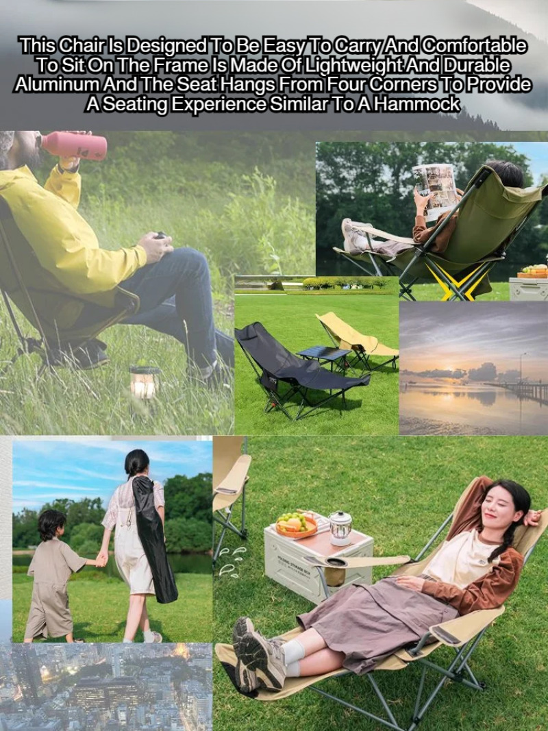 휴대용 접이식 의자 접이식 안락 의자 곡선형 머리 받침 - Kids Outdoor Furniture 리뷰 및 가격