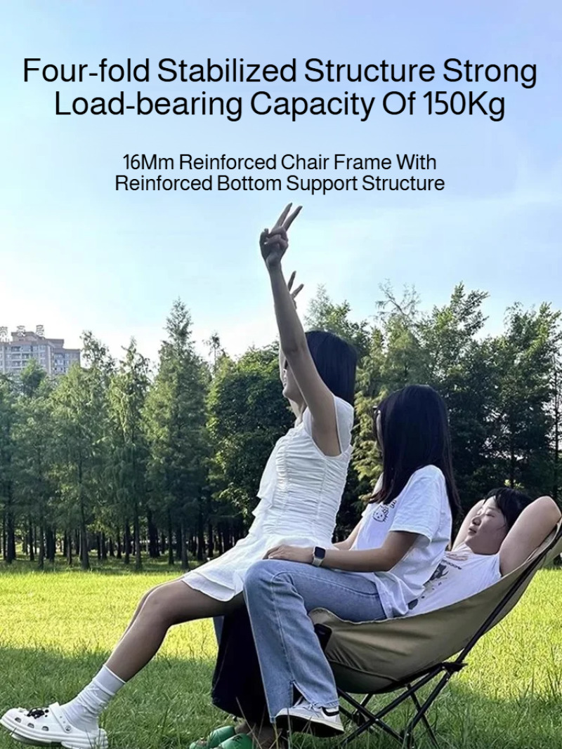 휴대용 접이식 의자 접이식 안락 의자 곡선형 머리 받침 - Kids Outdoor Furniture 리뷰 및 가격