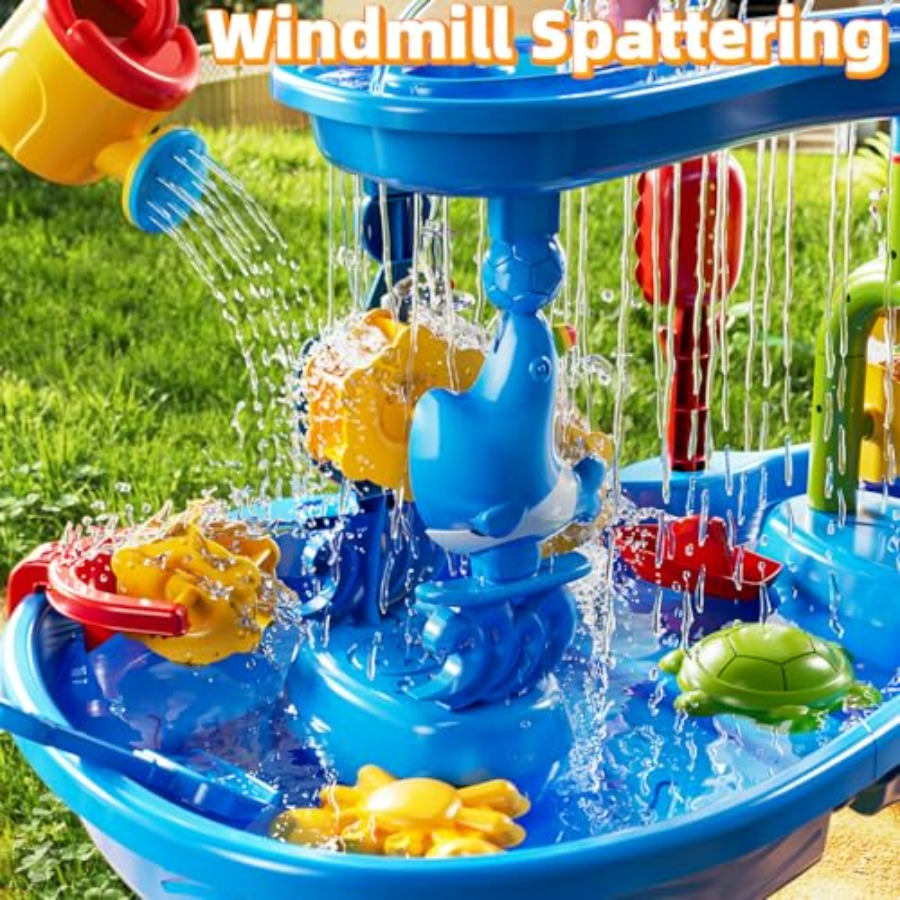 3~8세 어린이를 위한 야외용 3단 감각놀이 테이블,  - Kids Outdoor Sensory Table 리뷰 및 가격