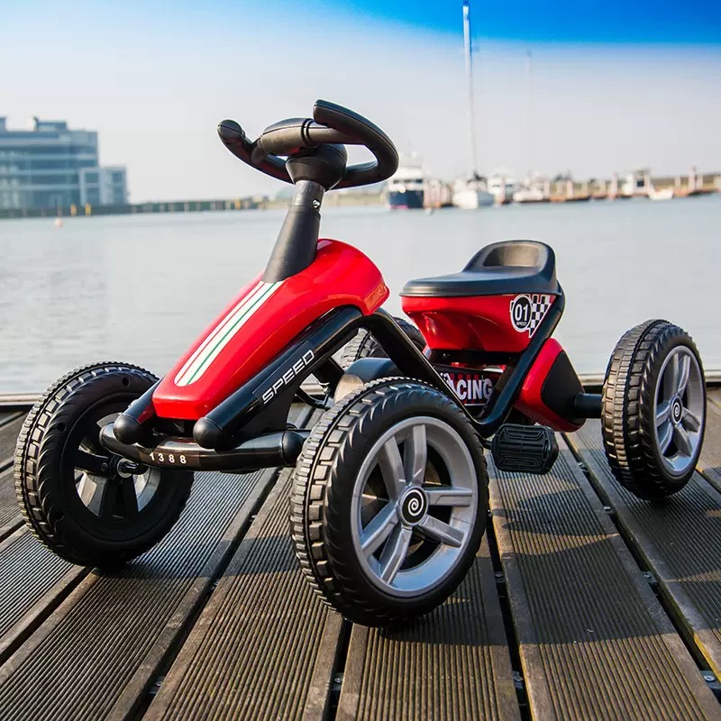 어린이 페달 고카트, 이중 핸드 브레이크 핀치 방지 페 - Go Kart Pedal Kids 리뷰 및 가격